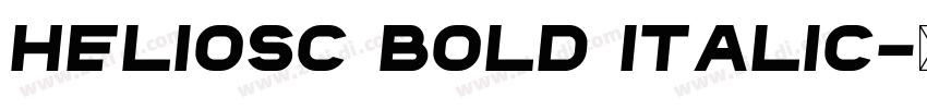 HeliosC Bold Italic字体转换